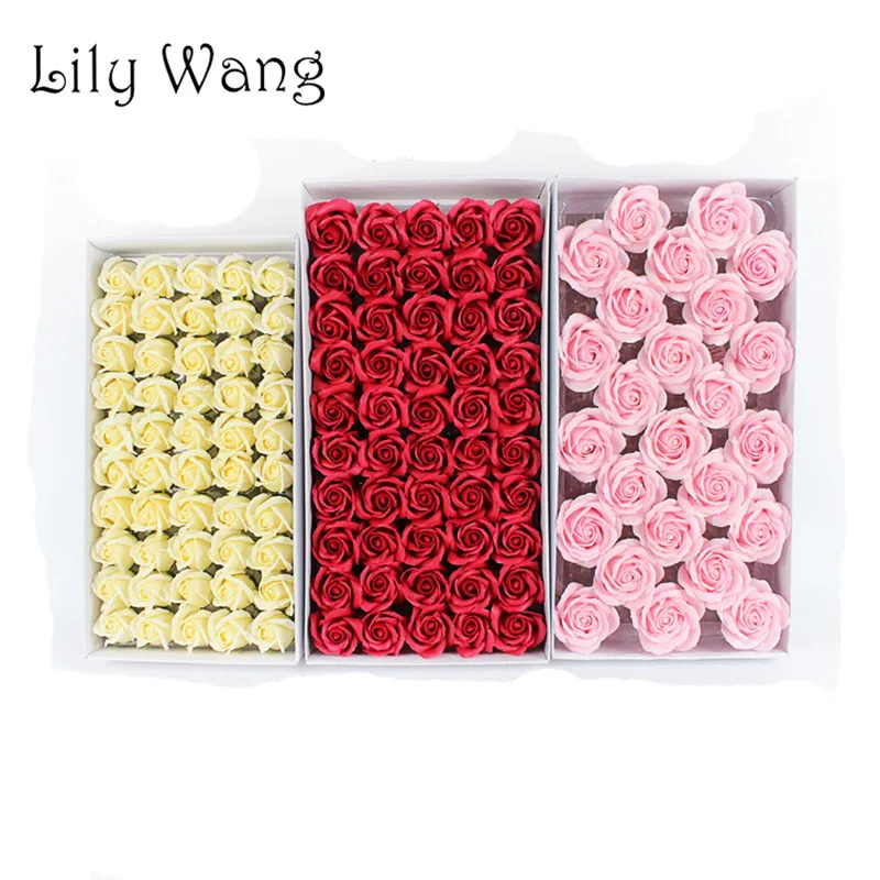

3 Size S/M/L Rose Soap Flower Head Roses Artificial Flowers High Quality For Wedding Valentine'S Day Mother'S Day Home Decor