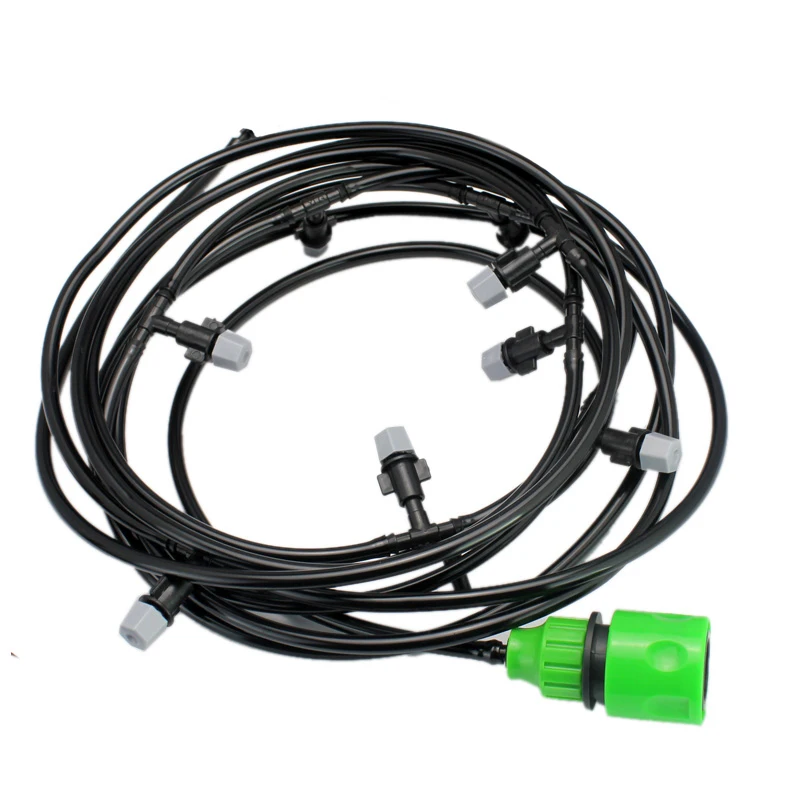 

Water Misting Cooling System Mist Sprinkler Nozzle Outdoor Garden Patio Greenhouse Plants Spray Hose Watering Kit 10/20/25M