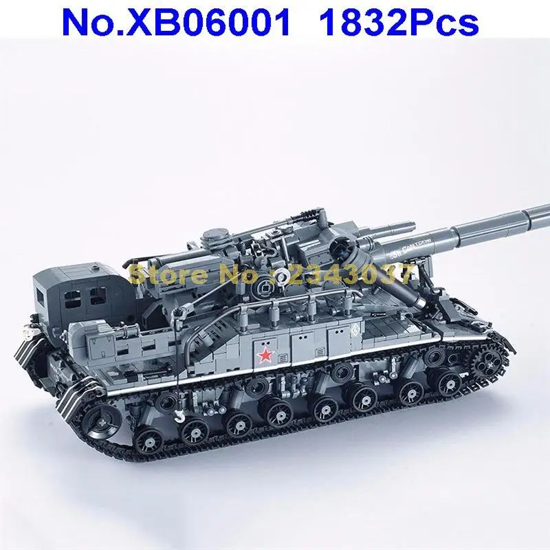 Xb06001 1832 шт. креативный moc Военная серия t92 Танк Строительный блок игрушка