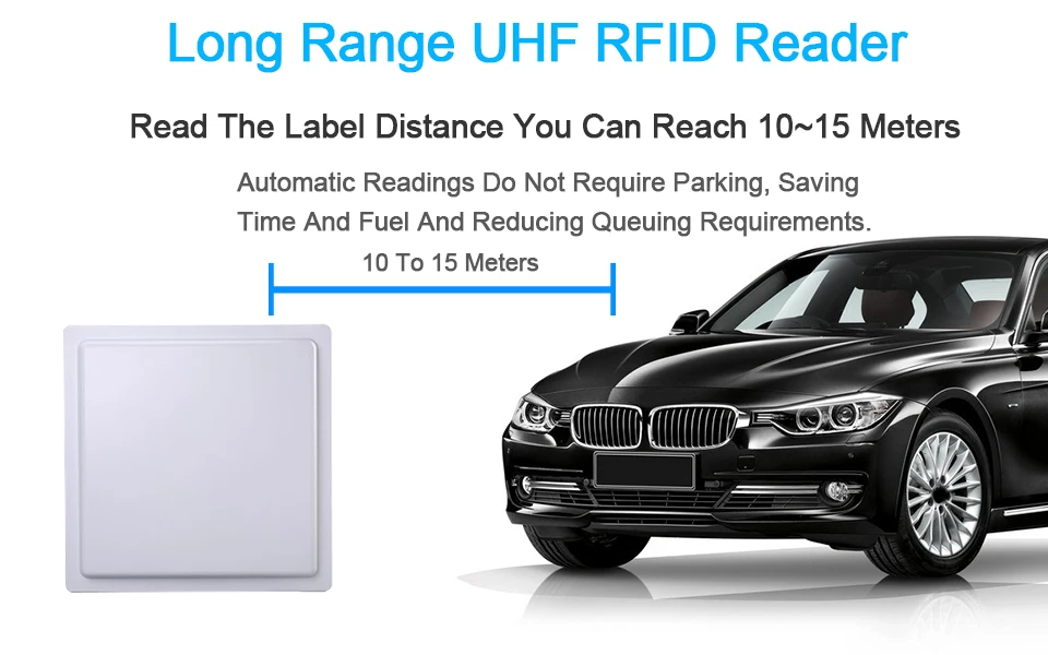 Метка Диапазона UHF RFID считыватель 15 м дальность 860~ 960 МГц дальний для парковки решения RS232/485 с Wiegand 26/34 Бесплатный SDK UHF RFID считыватель