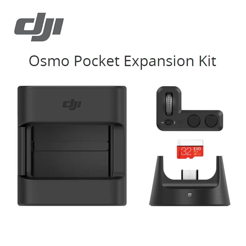 

DJI Osmo Pocket Expansion Kit Includes the Osmo Pocket Controller Wheel / Wireless Module / Accessory Mount / 32GB microSD Card