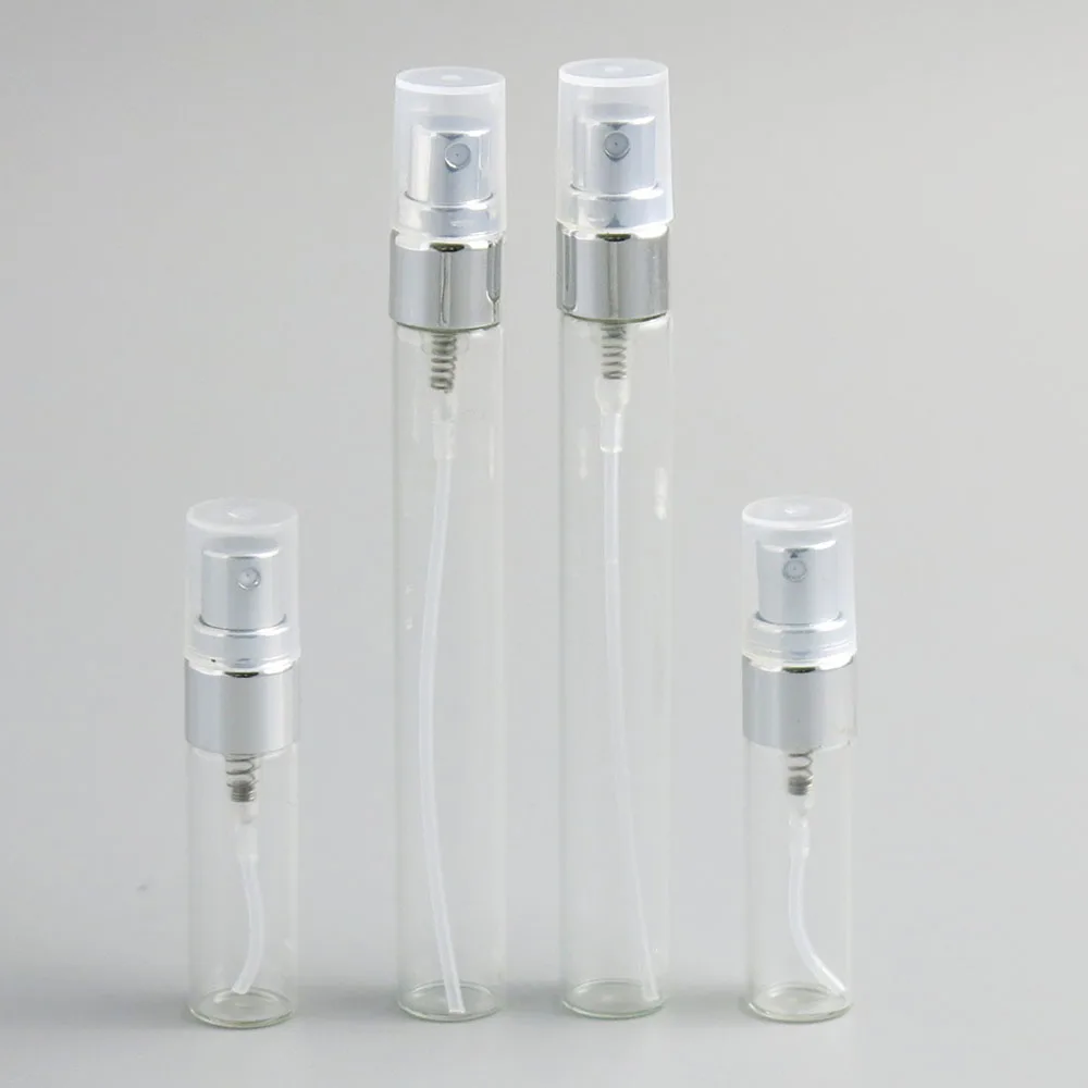 

3.5ml 10ml Empty Refillable Transparent Glass Perfume Sprayer Bottle 10cc Glass Vial Women Cosmetic parfum Atomizer