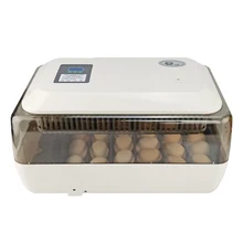 Полностью Автоматическая цифровая температура 220 В инкубатория птицы машина 24 инкубатор яиц машина для курицы утки перепелиного попугая