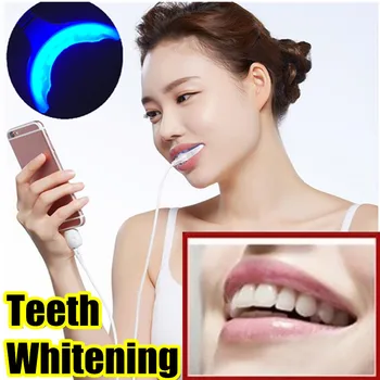 

New generation 16pcs Leds portable teeth tooth whitening devices with 3 connection lines for iphone and android