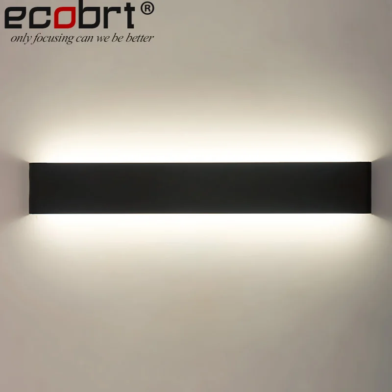 Modern Aluminum LED Wall Light Fixtures Indoor Black-White Decorative led lighting Lamps in bathroom bedroom 6-36W 220V AC