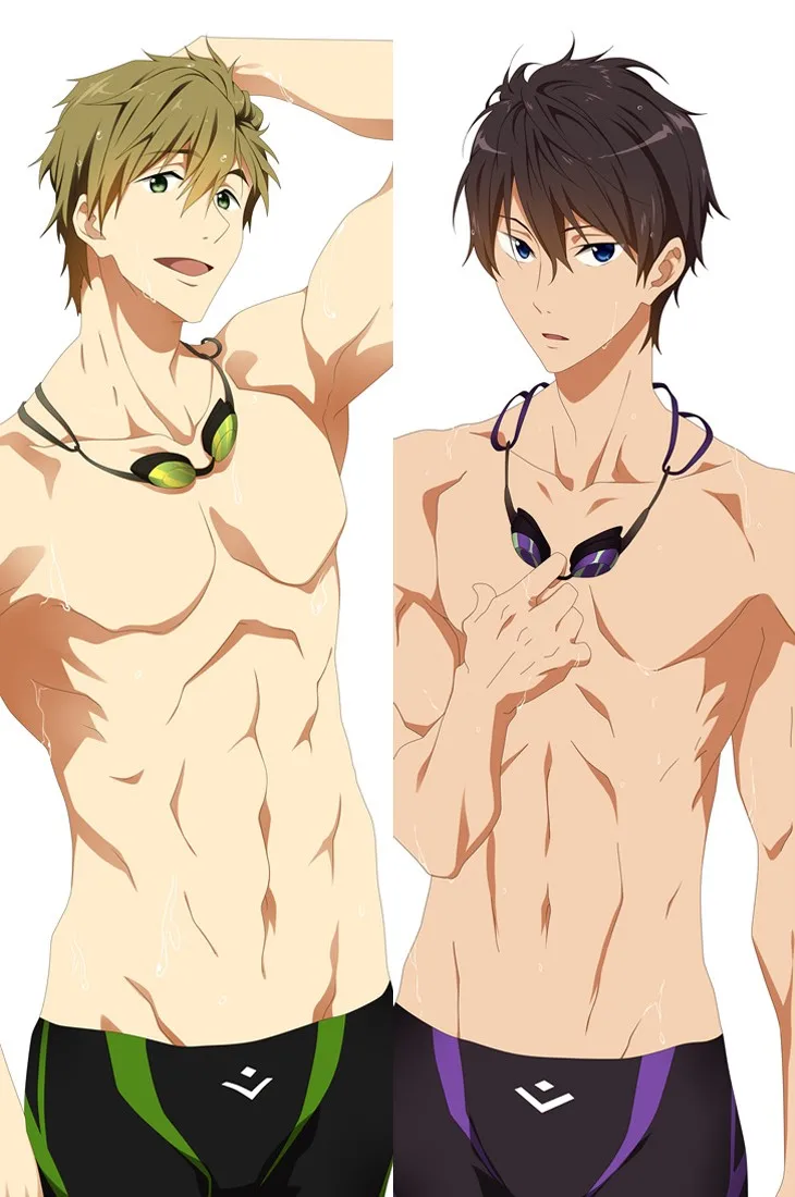 Японское аниме бесплатно! Iwatobi swim Club Haruka BL обнимающая Подушка «Dakimakura», чехол, Прямая поставка, чехол, чехлы - Цвет: H