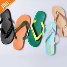 Оригинальный xiaomi Hotmarzz сплошной цвет пару Вьетнамки Smart защиту окружающей среды ПВХ скольжения Крытый дамы мужская домашняя обувь
