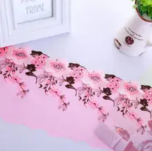 15Yard Embroidered Flower Lace Fabric Trim Ribbon For Wedding Dress Doll Cap Apparel Sewing Clothing Accessories