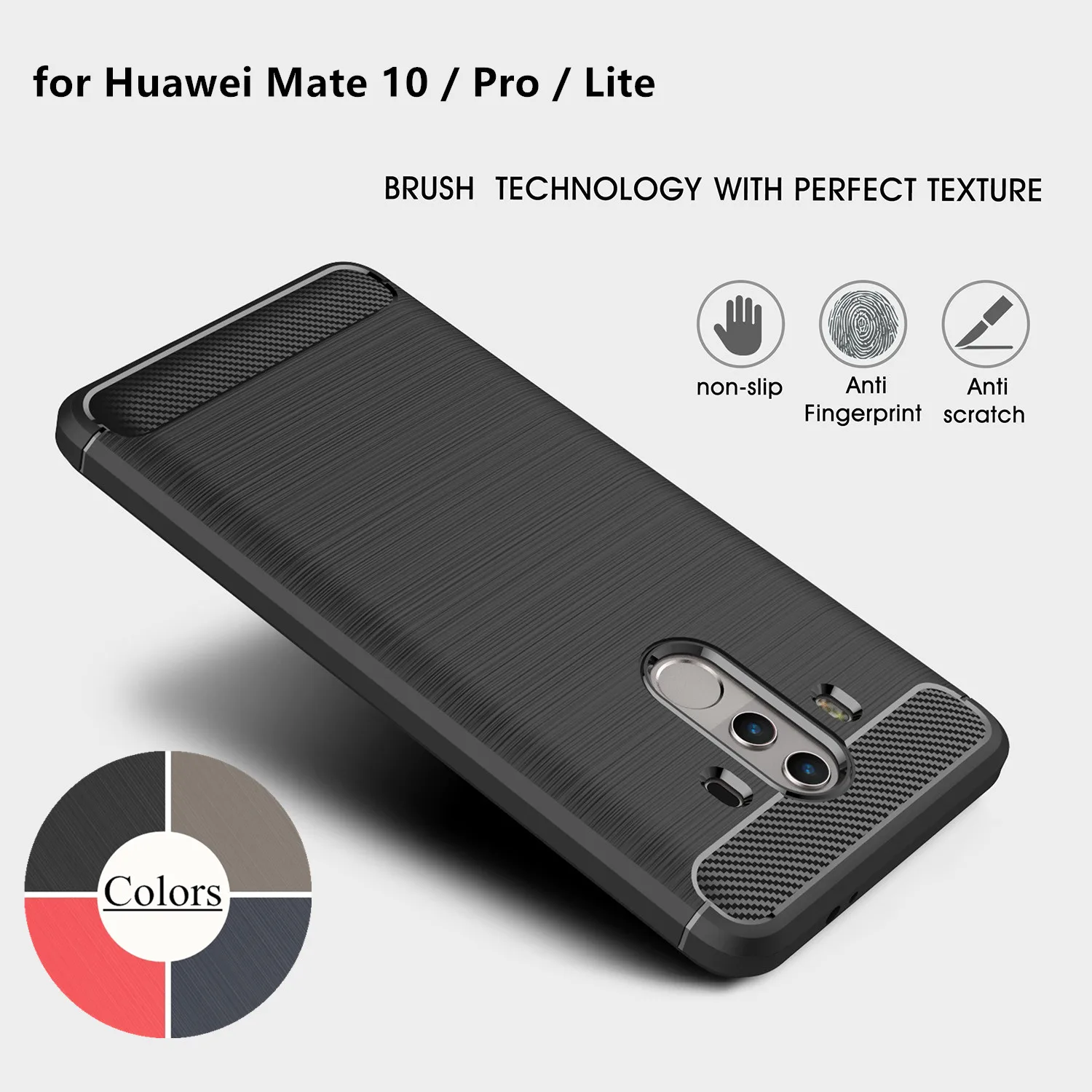 Карбоновый армированный чехол huawei mate 10 Pro Lite TPU Мягкий силиконовый для fundas coque |