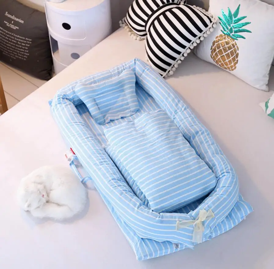 Портативное детское одеяло для новорожденных, съемная детская кроватка, подушка для отдыха, колыбель, люлька для путешествий
