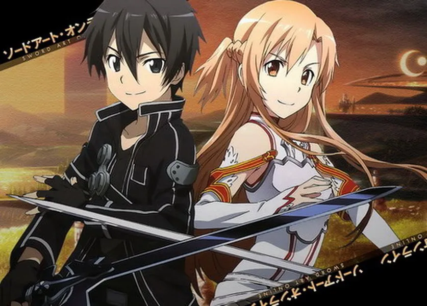 Sword Art Online Anime Kirito & Asuna 57*41CM Wall Scroll Poster #32846 Sword Art Online Anime Kirito & Asuna 57*41CM Wall Scroll Poster #32846