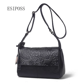 

Women Genuine Leather Credit Card Holder Case Wallet ID Business Card wallet Pack Multifunction Portable Female Flower Gold