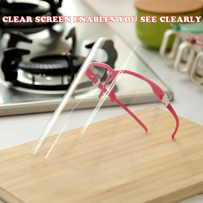 Creative Oil-Splash Proof Mask Cooking Transparent Face Protective Shield Gadget Tool House Clean Dust Proof Mask Party