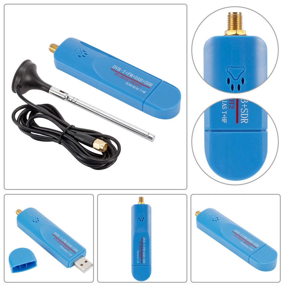 TV Stick USB Support Tuner Digital Antenna Mini Bias Receiver Set Short Wave Equipment SDR RTL-SDR DVB-T FM RTL2832U Video