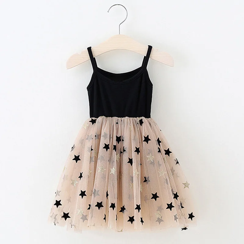 

Summer Toddler Kids Baby Girl Dress Sleeveless Princess Sling Girls Holiday Party Dresses Children Sundress Clothes 3 To 8 Years