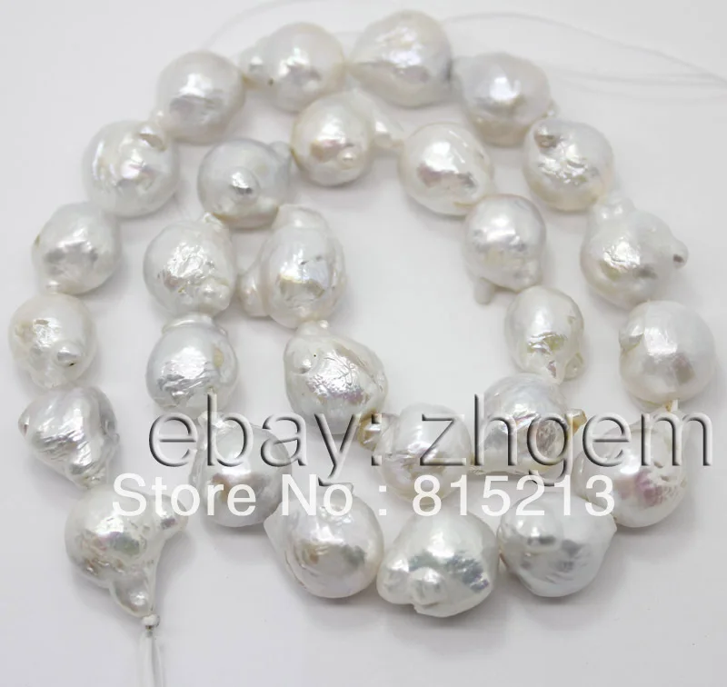 

ddh001021 sale 11mm*14mm natural white keshi pearl loose beads NECKLACE