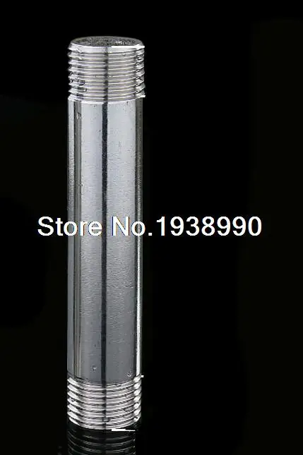 BSP 1/2 "Папа x 1/2" Папа 304 Резьбовая труба из нержавеющей стали SS304 L 200 мм |