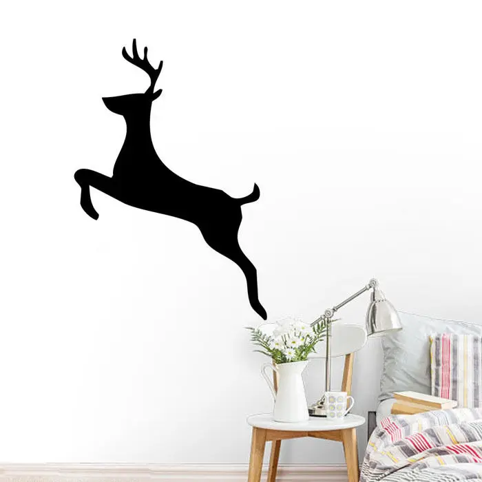 

Personalized Color Design Art Deer Wall Sticker Home Living Room Bedroom Art Decorative Wall Mural Animal Beauty Wall MuralY-691