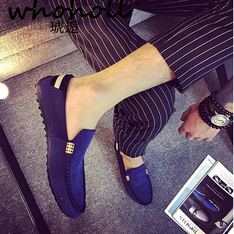 

2018 Man Shoes Casual Loafers Male Men Sapato Masculino Red Blue Black Bottom Canvas Slip on Driving Moccasin Loafers Flat Shoes