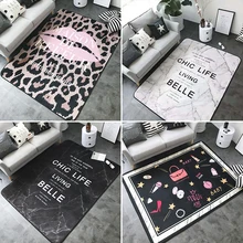 Простой CartoonLarge утолщенный ковер прикроватное одеяло для гостиной спальни для отеля, напольная дверная оконная Подушка высокого качества коврики