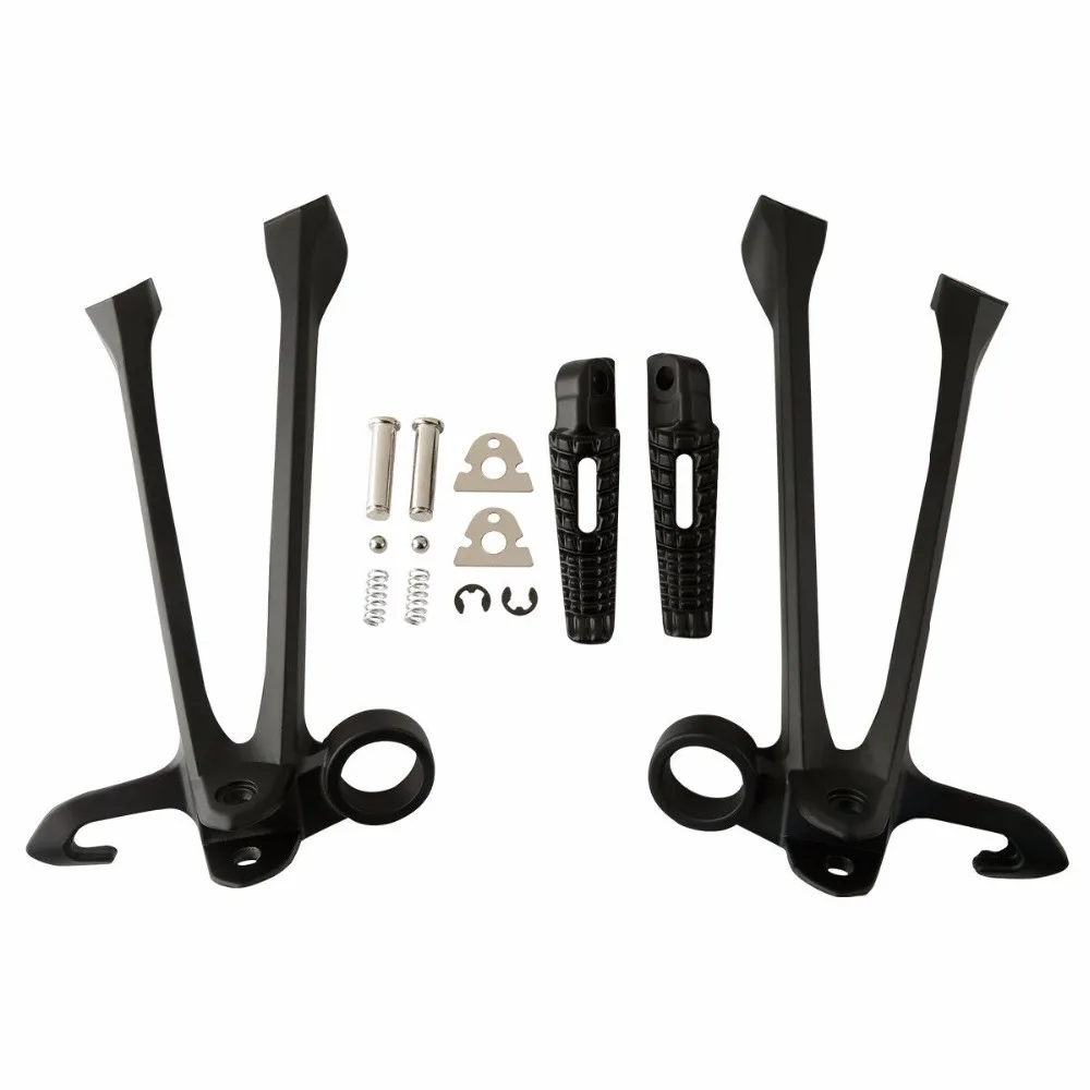 

Motorcycle Matt Black Rear Foot Pegs Footrest Footpegs Bracket For Suzuki GSXR 1000 GSXR1000 2009-2017