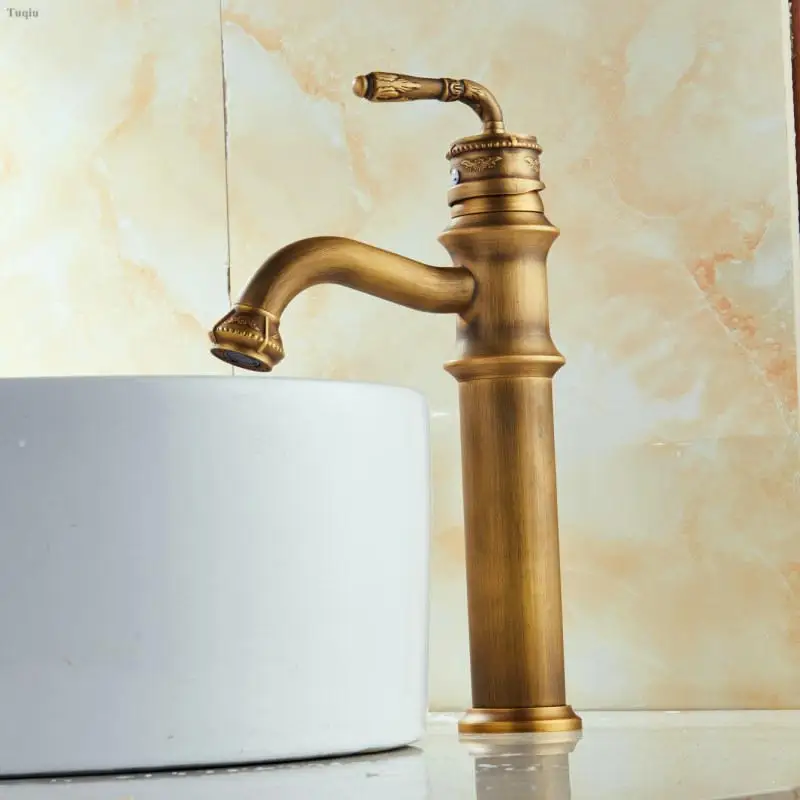 

Free Shipping fashion high quality bronze finished single handle cold and hot bathroom basin faucet sink faucet