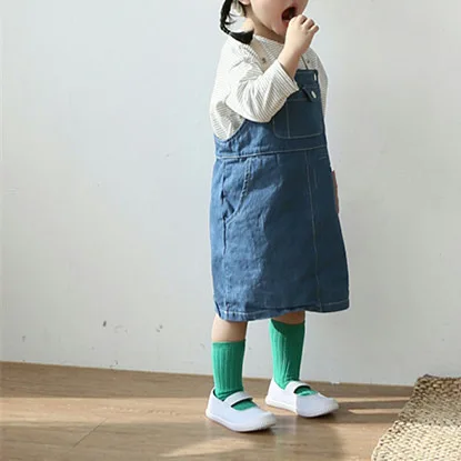 Г., платье в Корейском стиле для девочек Осенняя детская одежда без рукавов платья для девочек от 1 до 6 лет