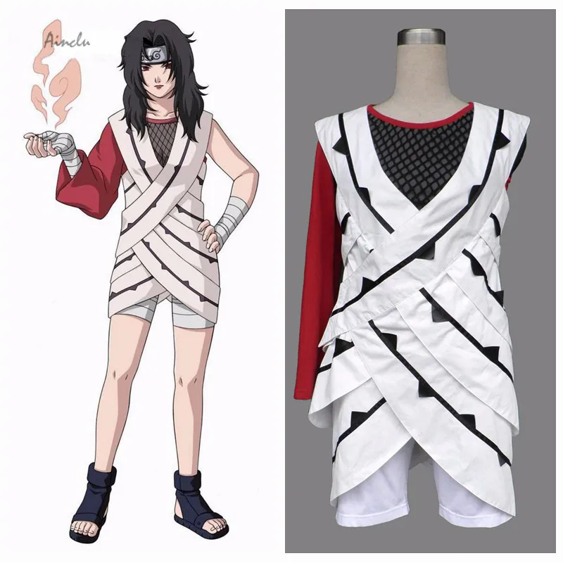 

Ainclu Free Shipping Hot Selling NARUTO Anime Cosplay Yuuhi Kurenai Costume Halloween Women Costumes Customize for plus size