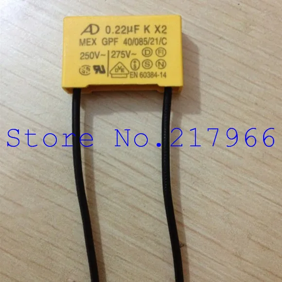 

50PCS X ,Love AD Safety 275V224 0.22UF K X2 capacitor 21mm * 16mm * 7mm