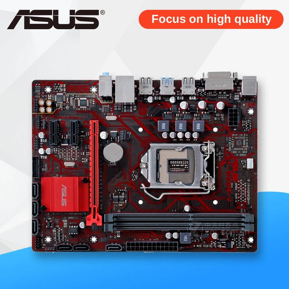 Asus EX-B85M-V Desktop Motherboard B85 Socket LGA 1150 i7 i5 i3 DDR3 16G SATA3 USB3.0 Micro-ATX asus b85m v5 plus desktop motherboard b85 socket lga 1150 i7 i5 i3 ddr3 16g sata3 micro atx