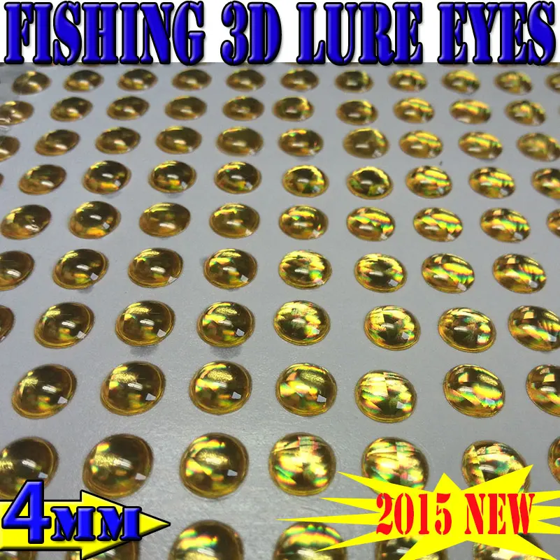 

2016new artificial 3d fishing eyes solid color fish eyes size:4MM quantity:400pcs/lot