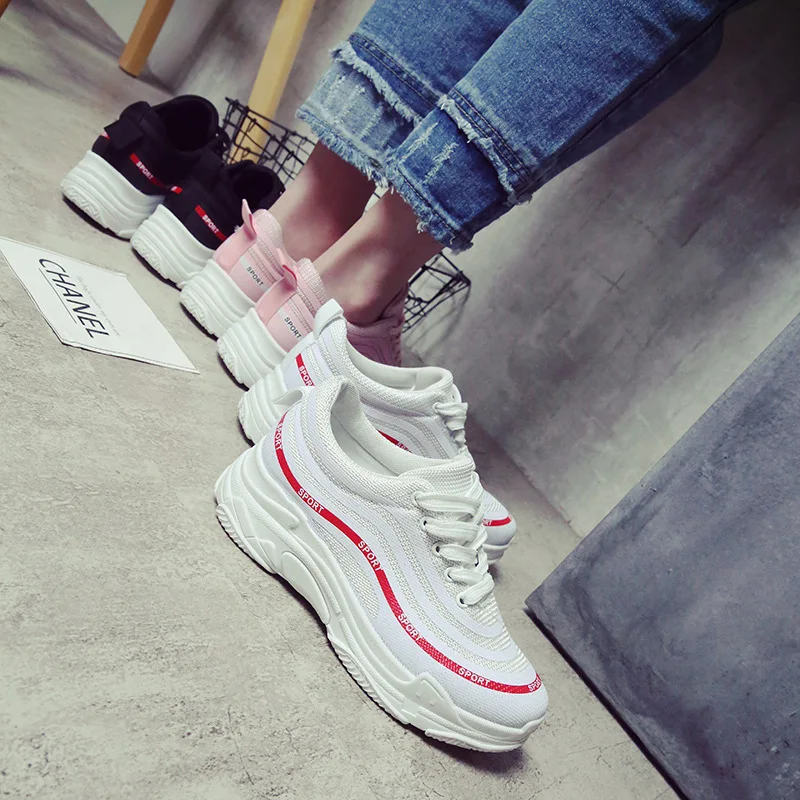 Sneakers Woman 2018 Spring New Pattern Ins Exceed Fire Real Street Time Fund Dad Shoes. Run Casual Shoes---ALEX