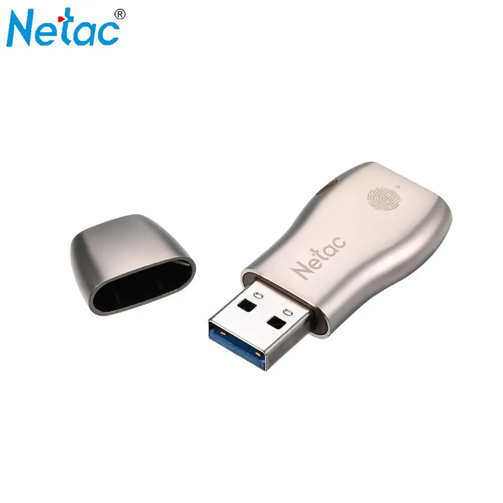 Netac U628 USB3.0 флеш-накопитель 32 Гб 64 Гб Высокое Скорость memory stick Портативный флеш-накопитель отпечатков пальцев Шифрование USB флэш-накопитель