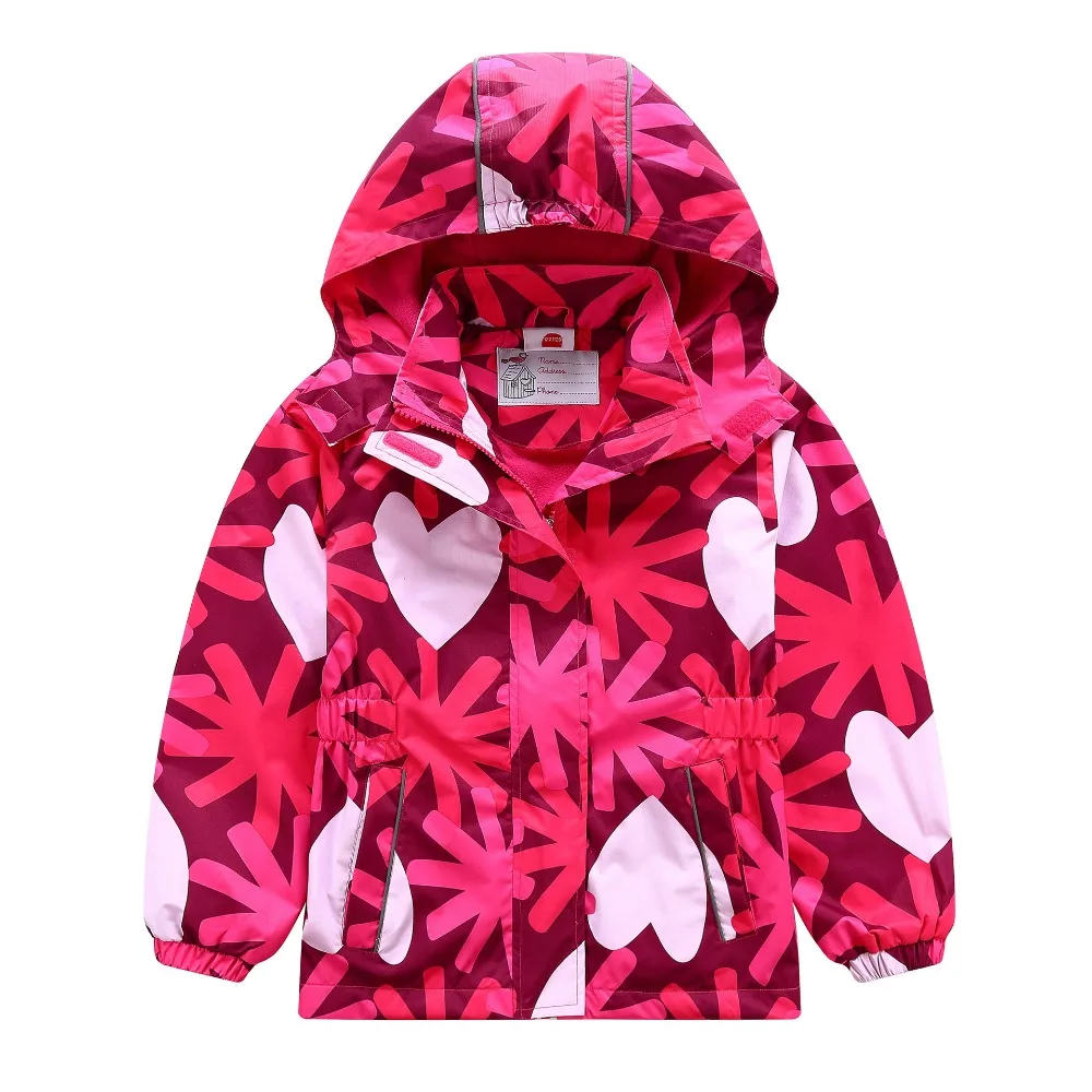 

Children Outerwear 2019 Spring/Autumn Baby Girl Waterproof Windproof Windbreaker Jacket Kids Fleece Coat For Girl 3-12 T DWQ020
