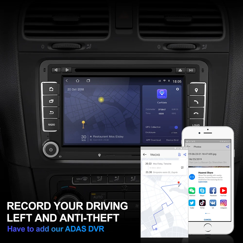 Isudar H53 Auto Multimedia 2 Din Auto Radio GPS Android 4G Für VW/Volkswagen/POLO/Golf/ skoda/Octav