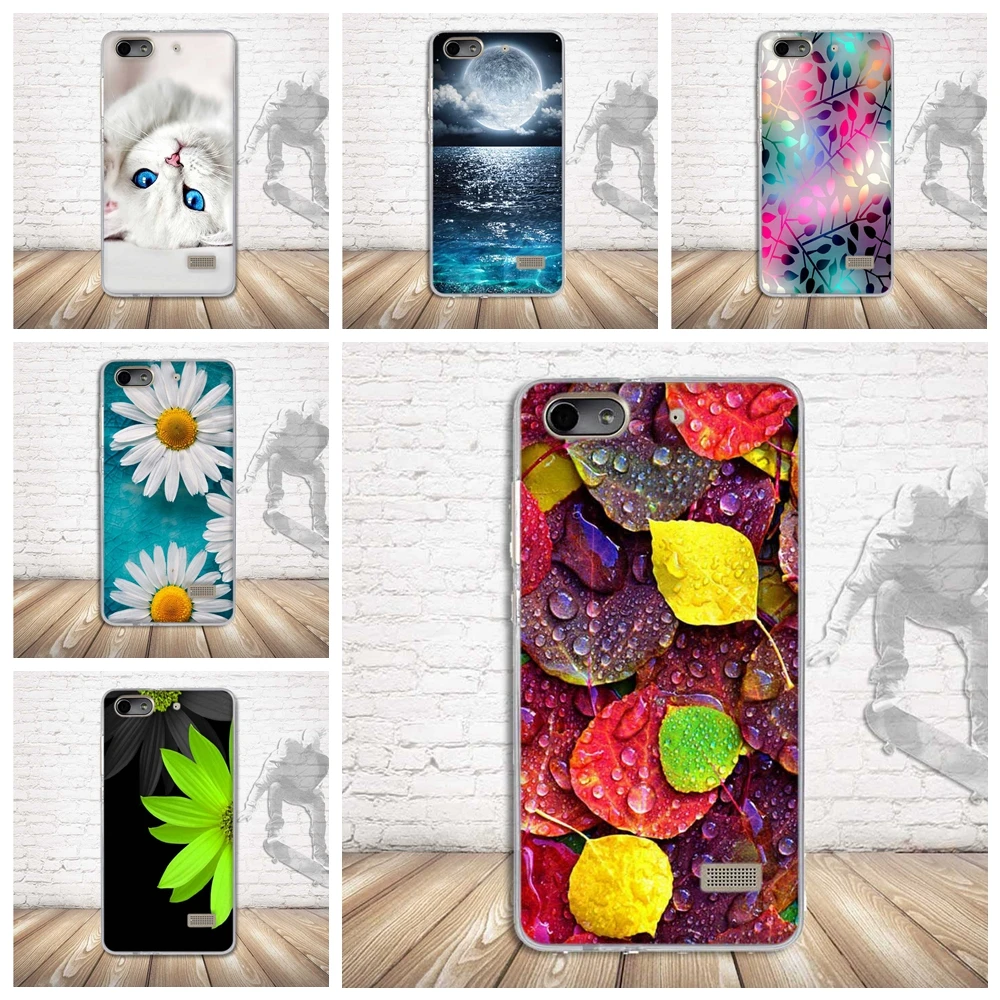 

Soft TPU Case for Coque Huawei Honor 4C Case Silicon Back Cover for Huawei Honor 4C Case Phone Shell Luxury Printing Capas Bags