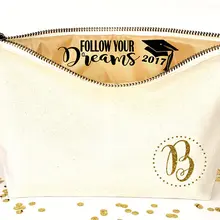 На заказ Выпускной монограмма имя Чехол Свадебный подарок подружки невесты Косметика Сумки уникальный подарок для свадебвечерние