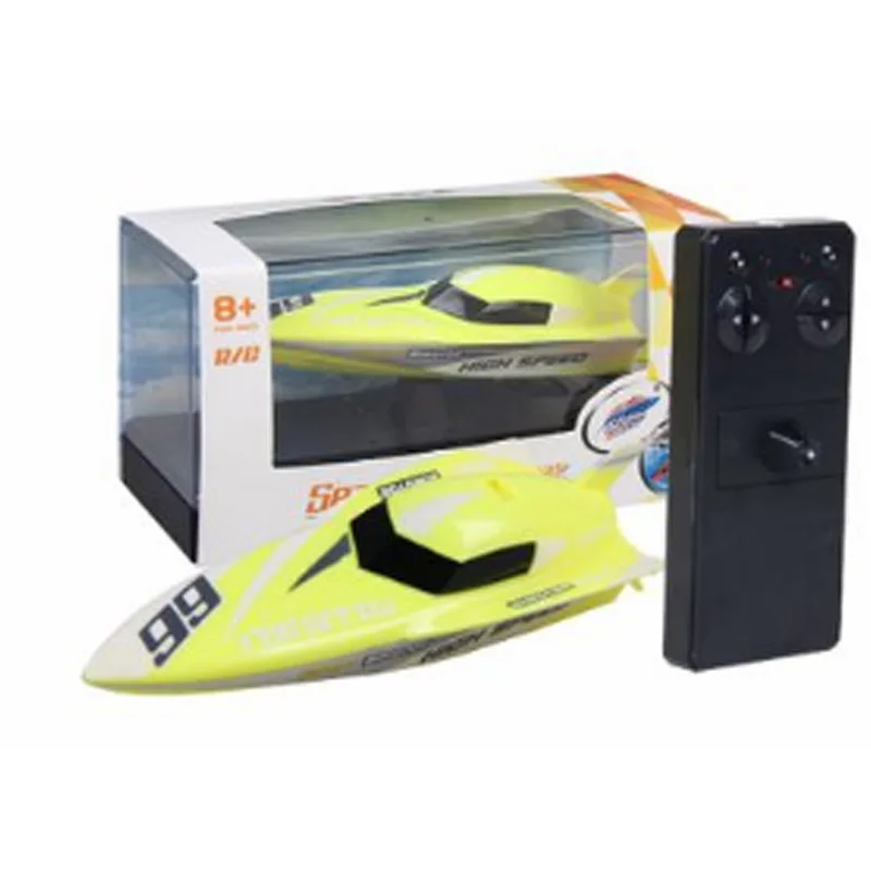 yellow RC Мини Sport 3312 м Volvo гребная лодка Пластик 4CH удаленного Управление гоночная лодка детей хобби открытый игрушки рождественские подарки - Цвет: yellow