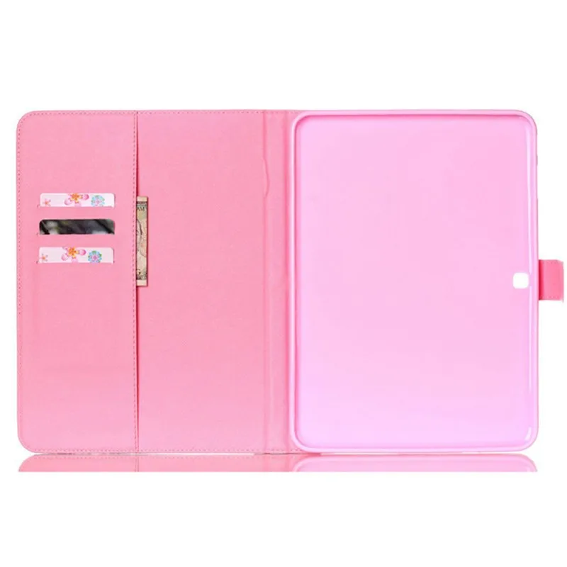 for Samsung T530 Leather Case Ultra Thin Folio Slim PU Leather Stand Book Cover for Samsung Galaxy Tab 4 10.1 inch T531 T535 (27)