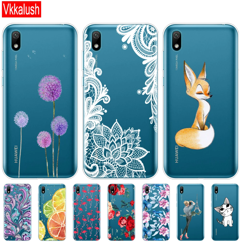 

Case For Huawei Y5 2019 Case Bumper Silicon Soft Back Cover Soft Phone Case For Huawei Y5 2019 Coque Bumper 5.71" Inch