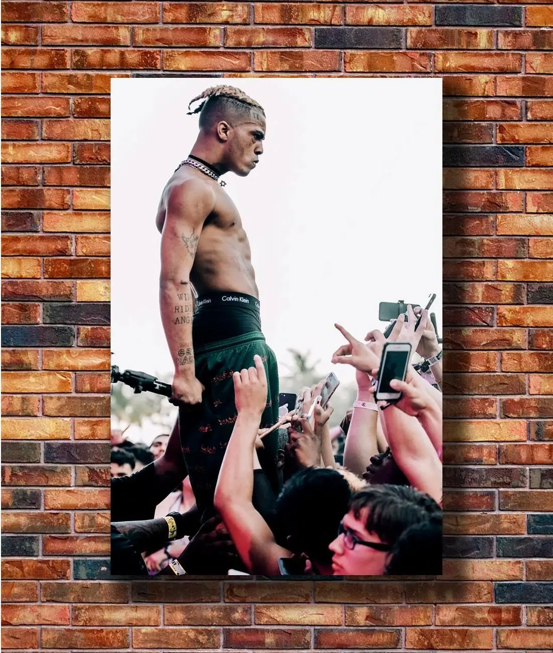 Q0656 Плакаты и принтами Новый XXXTentacion рэп в стиле хип-хоп-12x18 24x36 подарок