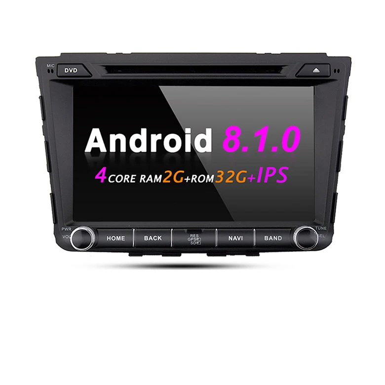 EKIY 8 ''Автомобильный мультимедийный gps навигационная система для hyundai Creta IX25 2din Android 8,1 TDA7851 Стерео DVD Радио Видео плеер wifi - Цвет: 2G 32G IPS