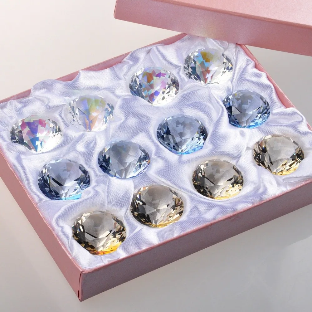 

12pcs/box,1.18" Top Quality Clear Crystal Diamond Decoration Home Wedding Party Valentine's Day gifts Sovenir Birthday gifts