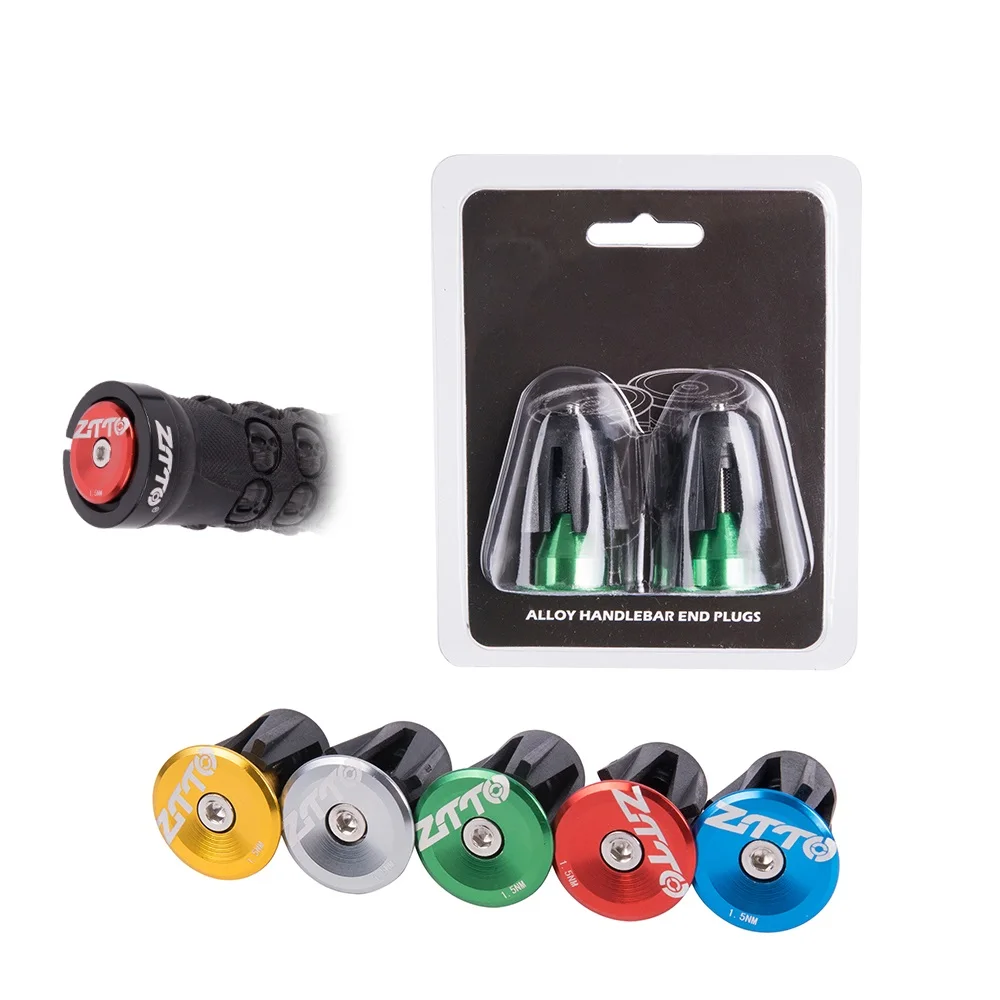 

MTB Road Bicycle Handlebar End Plugs Handlebar Caps Aluminum alloy Handle Grip Bar End Stoppers