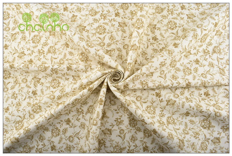 Chainho, 8 дизайнерских цветочных серий, саржевая хлопковая ткань с принтом, Лоскутная Ткань для шитья и стеганого шитья для детей и малышей, CC239