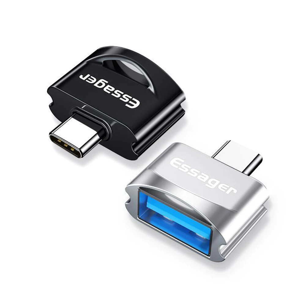 

Essager USB Type C OTG Adapter For Samsung A50 Xiaomi mi 9 9t Huawei Mate 20 One Plus 7 Pro USBC Type-c To USB 3.0 OTG Converter