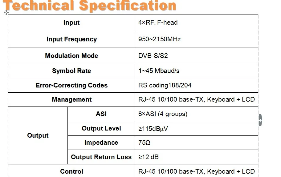 DVB-S/S2 4c FTA IRD(4 DVB-S/S2, 4asi out) IP IRD Радио и ТВ Вещательное оборудование sc-5113
