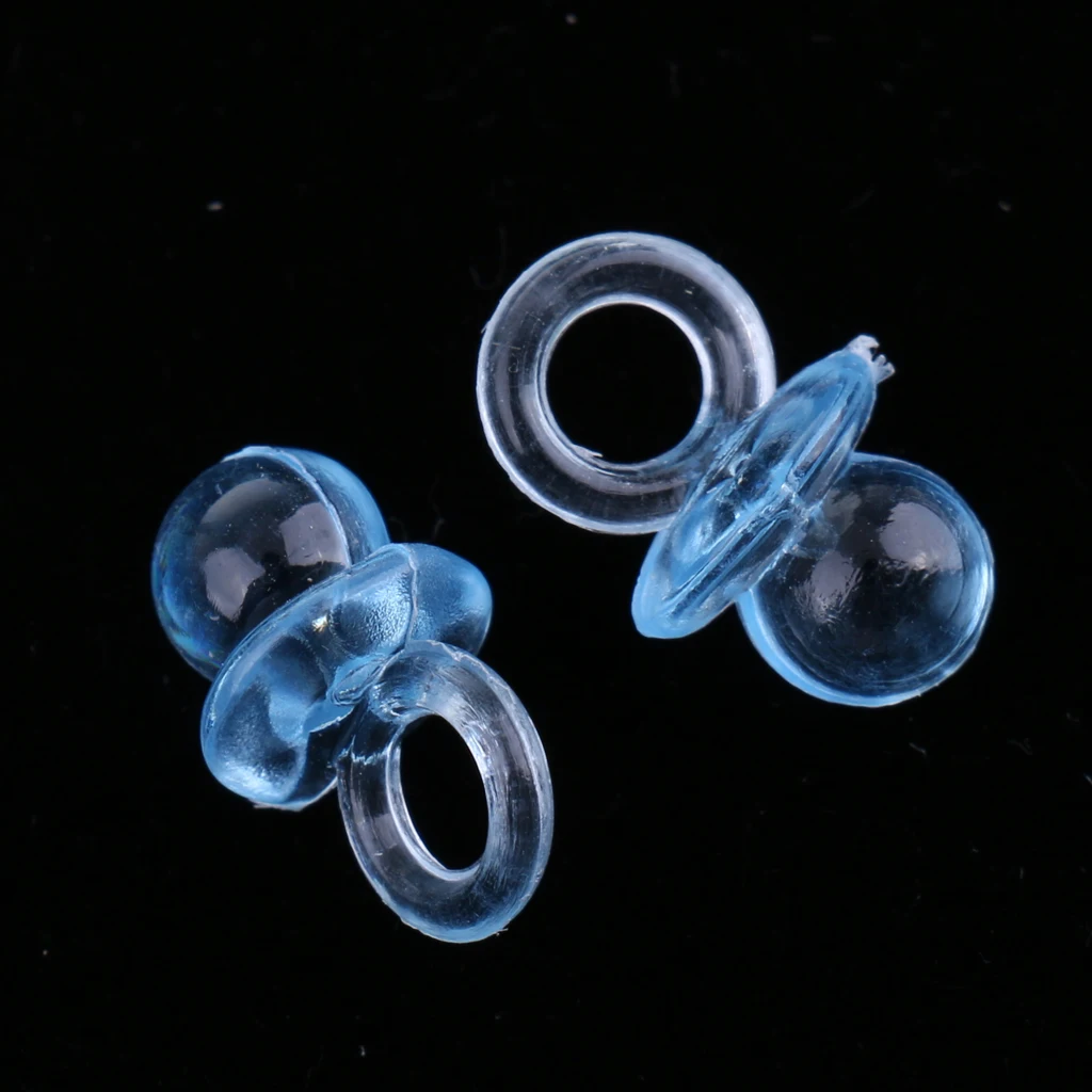 144x Mini Pacifier Charm Table Scatter Gender Reveal Decor Baby Shower Gift Bag Fillers Christenings Party Table Decorations