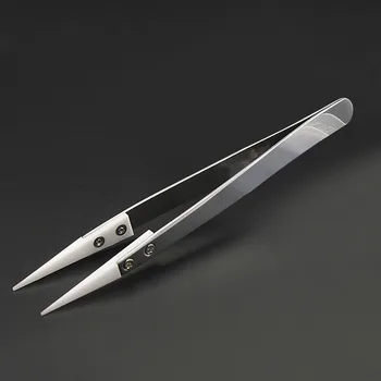

Hot ! Anti-static Ceramic Tweezer Electronic Cigarette Resistance Wire DIY Tool Heat Resistant Interchangeable Head Pointed Tip