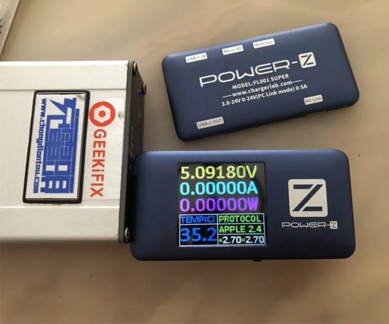 POWER-Z PD USB тестер напряжения и тока тестер FL001C